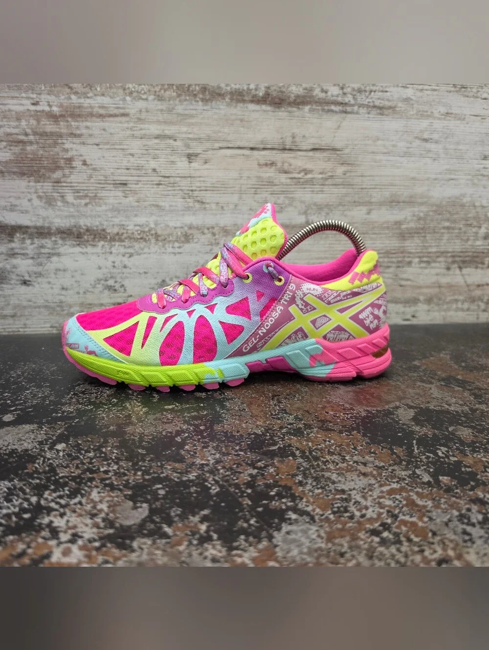 Womens Asics Gel Noosa Tri 9 Running Shoes Sz 8 Used VGC T458Q